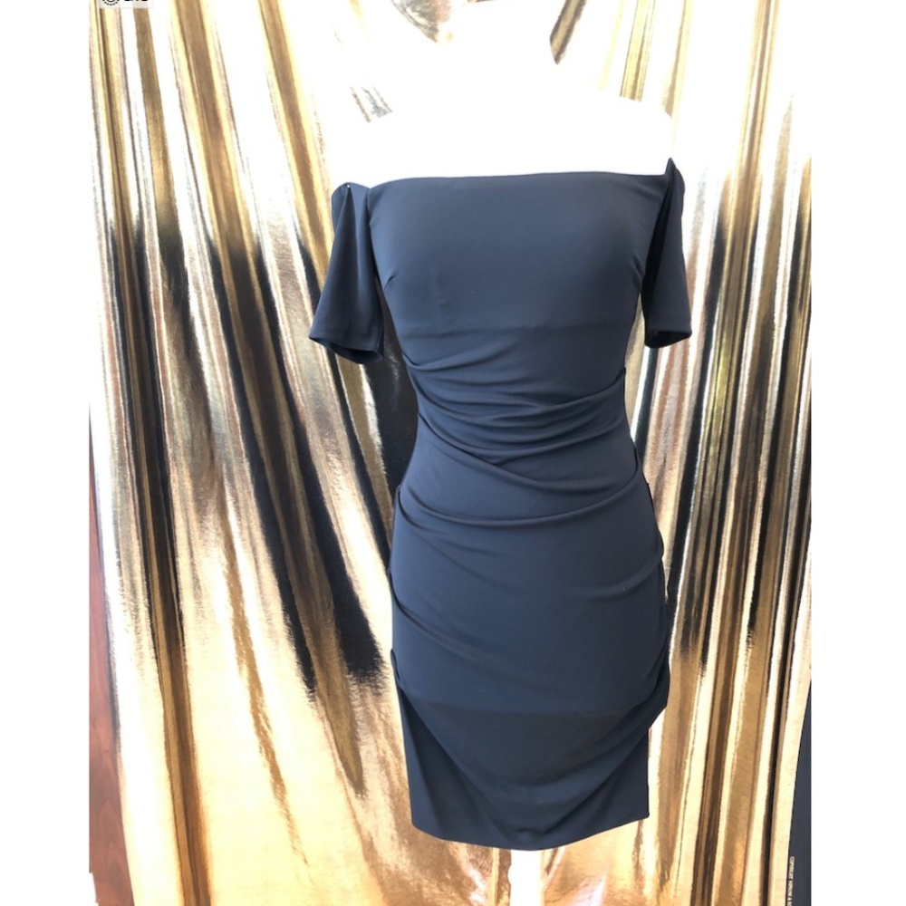 Nicole Miller Fitted, Off Shoulder Dress Sz M